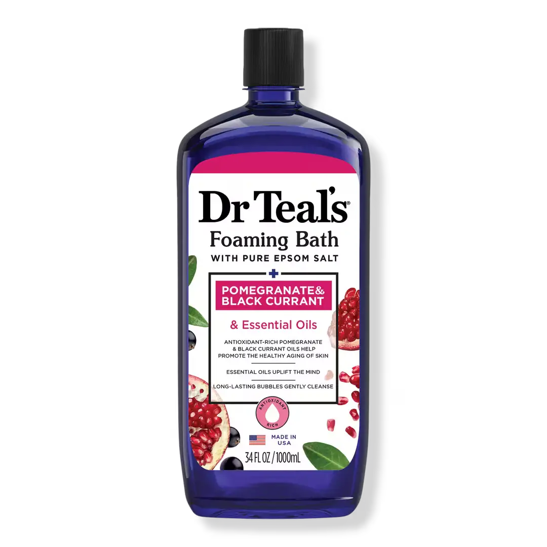 Dr Teal’s Foaming Bath With Pure Epsom Salt Pomegranate Oil & Black Currant