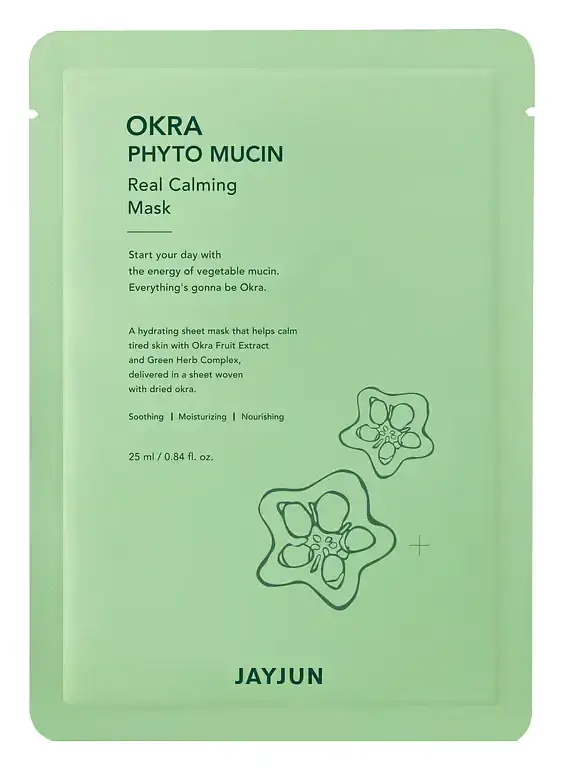 Jayjun Cosmetic Okra Phyto Mucin Real Calming Mask