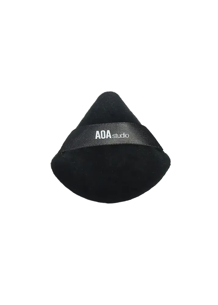 AOA Skin Velvet Puff Triangle Black