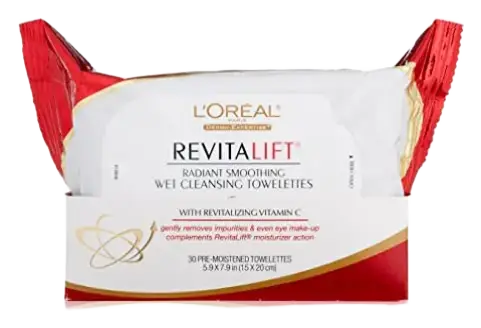 L'Oreal RevitaLift Radiant Smoothing Wet Cleansing Towelettes