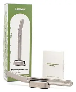 Leaf Dermaplaner Kit Silver