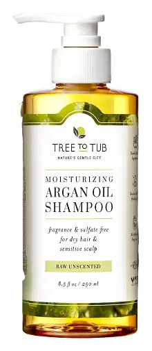 Tree to Tub Moisturizing Argan Oil Shampoo Raw Unscented