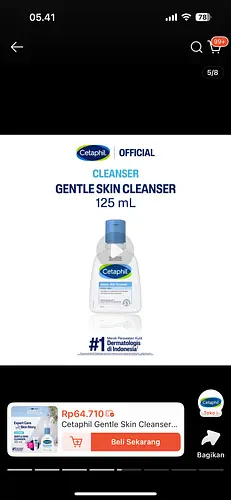 Cetaphil Gentle Skin Cleanser Indonesia