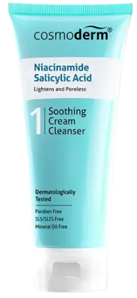 Cosmoderm Niacinamide Salicylic Acid Soothing Cream Cleanser
