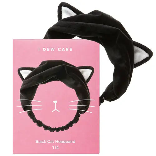 I Dew Care Cat Headband Black