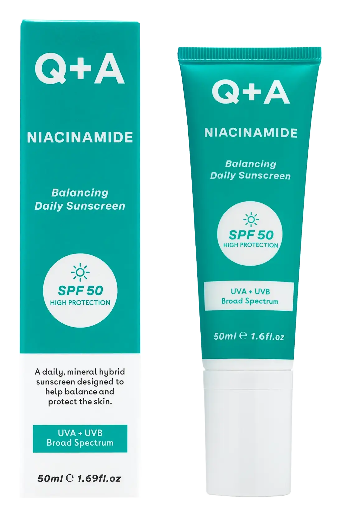 Q + A Niacinamide SPF 50 Balancing Daily Sunscreen