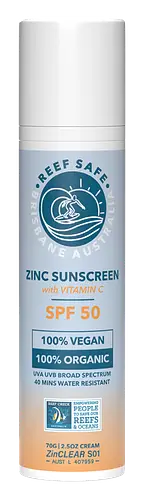Reef Safe Zinc Sunscreen With Vitamin C SPF 50 Bronze
