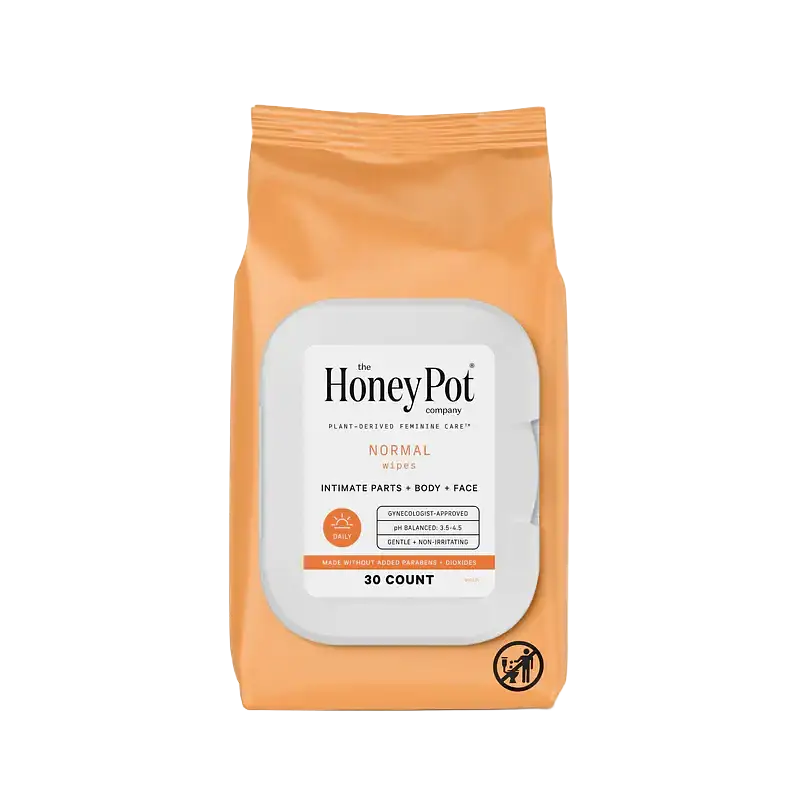 The Honey Pot Feminine Cleansing Wipes Normal