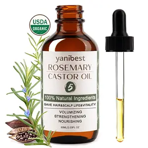 Yanibest 100% Natural Rosemary Castor Oil
