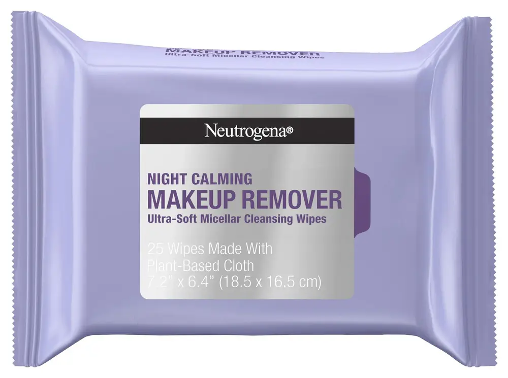 Neutrogena Night Calming Makeup Remover Ultra-Soft Micellar Cleansing Wipes
