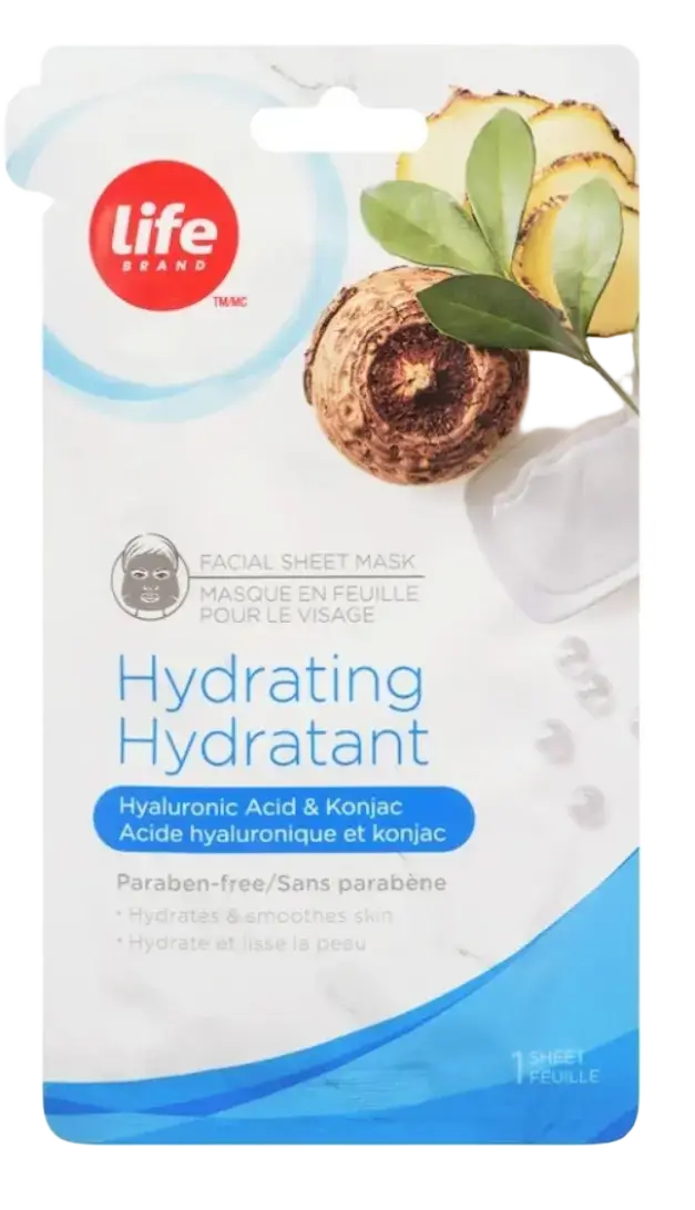 Life Sheet Mask Hydrating Hyaluronic Acid and Konjac