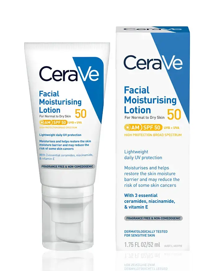 CeraVe AM Facial Moisturizing Lotion With SPF 50 Australia