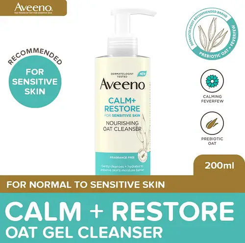 Aveeno Face Calm + Restore Nourishing Oat Cleanser
