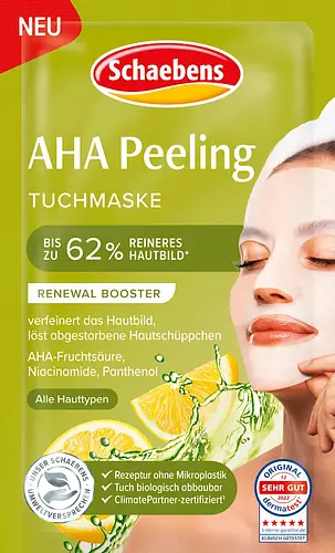 Schaebens AHA Peeling Tuchmaske