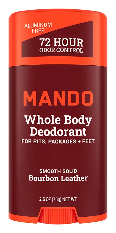 Mando Whole Body Deodorant Stick Bourbon Leather