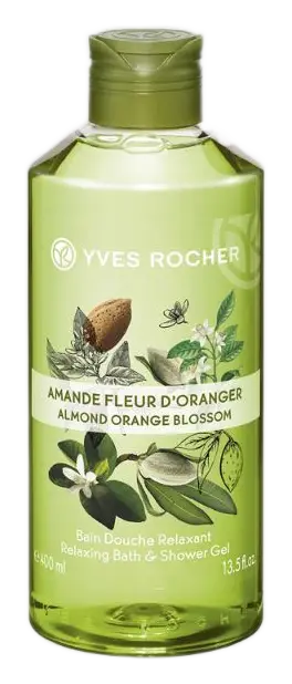 Yves Rocher Relaxing Bath & Shower Gel Almond Orange Blossom