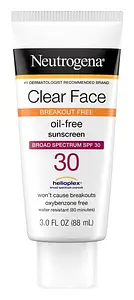Neutrogena Clear Face Oil Free Sunscreen SPF 30