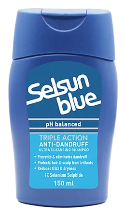 Selsun Blue Triple Action Anti Dandruff Shampoo Ultra Cleansing pH balanced