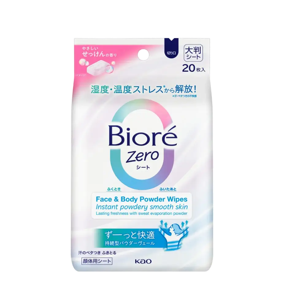 Biore Zero Powder Wipes Fresh