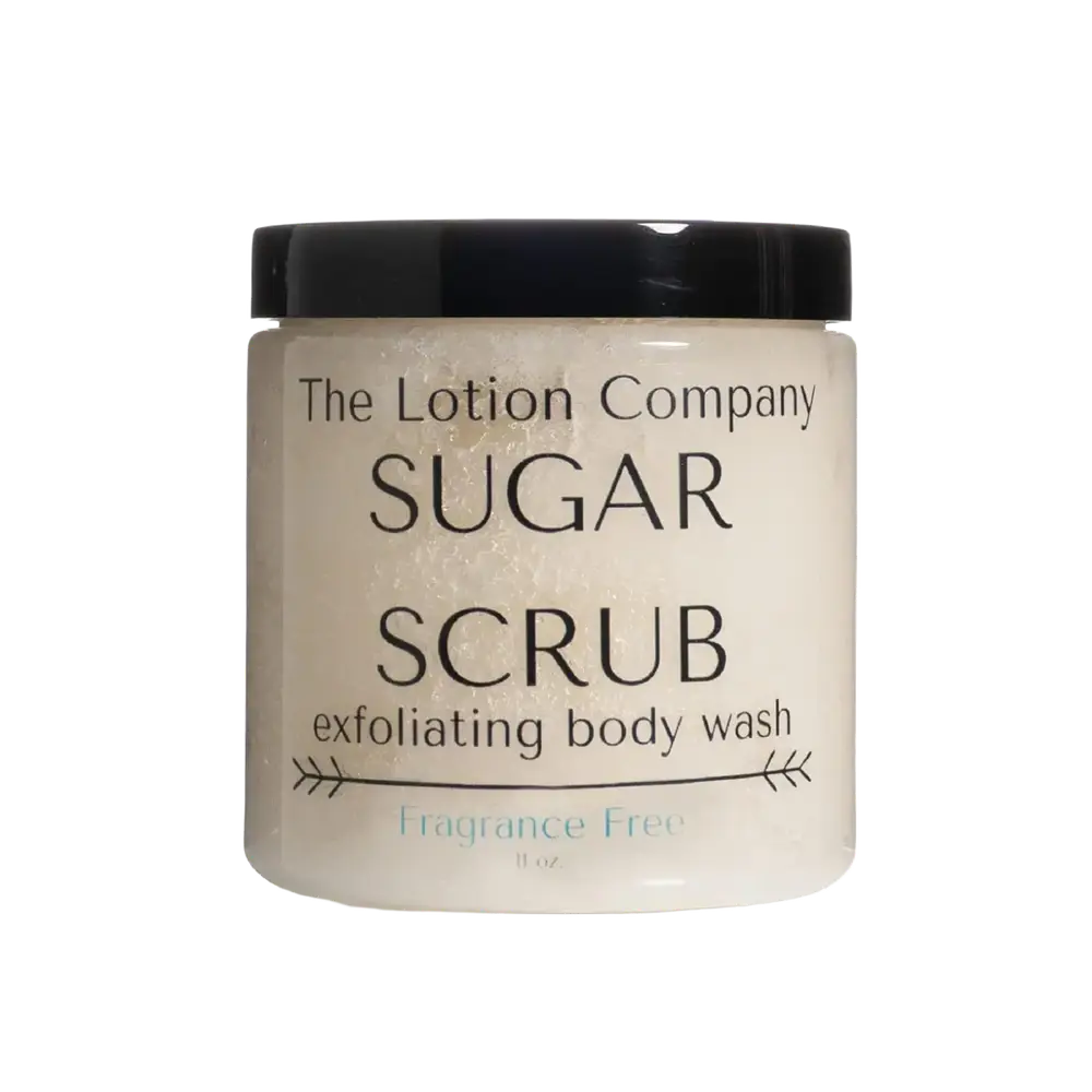 The Lotion Company Sugar Scrub Exfoliating Body Wash Fragrance Free
