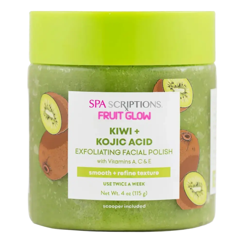 Spascriptions Fruit Glow Kiwi + Kojic Acid Exfoliating Facial Polish