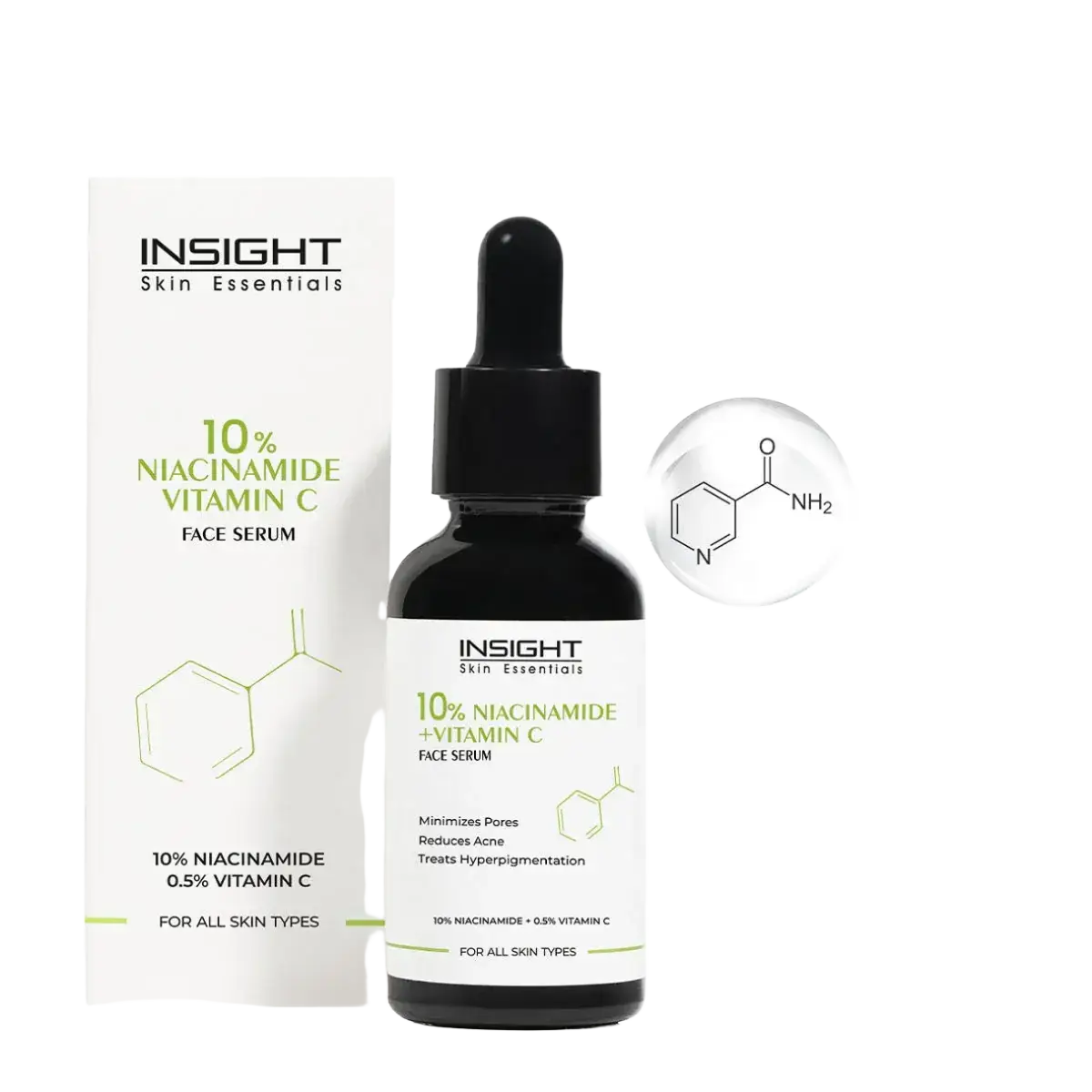 Insight Cosmetics 10% Niacinamide + Vitamin C Face Serum