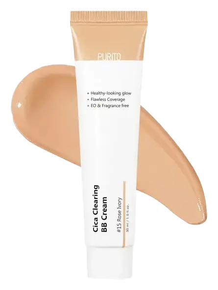 PURITO Cica Clearing BB Cream #15 Rose Ivory