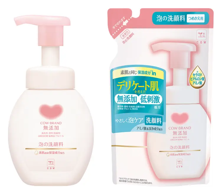 Cow Brand Mutenka Additive-Free Foaming Facial Cleanser