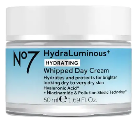 No7 Hydraluminous+ Whipped Day Cream