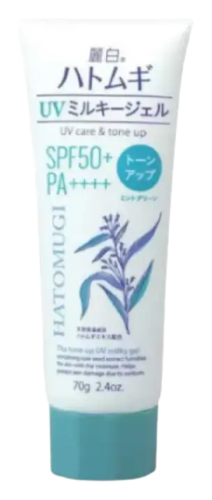 KUMANO COSME Hatomugi The Tone Up UV Milky Gel SPF 50+ Mint