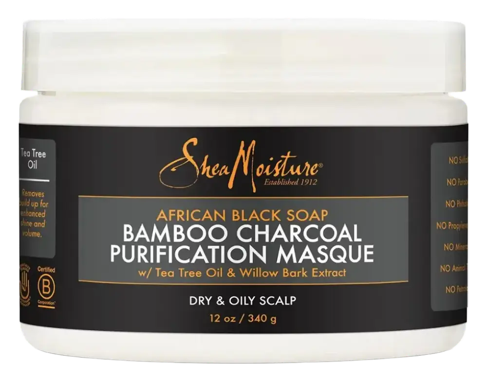 Shea Moisture African Black Soap Bamboo Charcoal Purification Masque