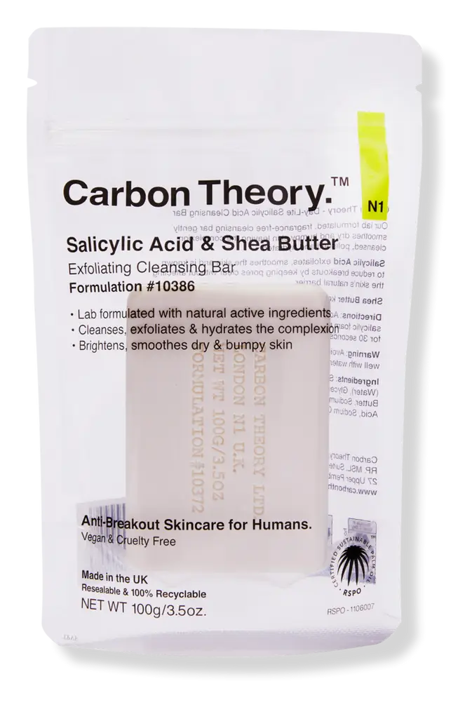 Carbon Theory Salicylic Acid & Shea Butter Exfoliating Cleansing Bar