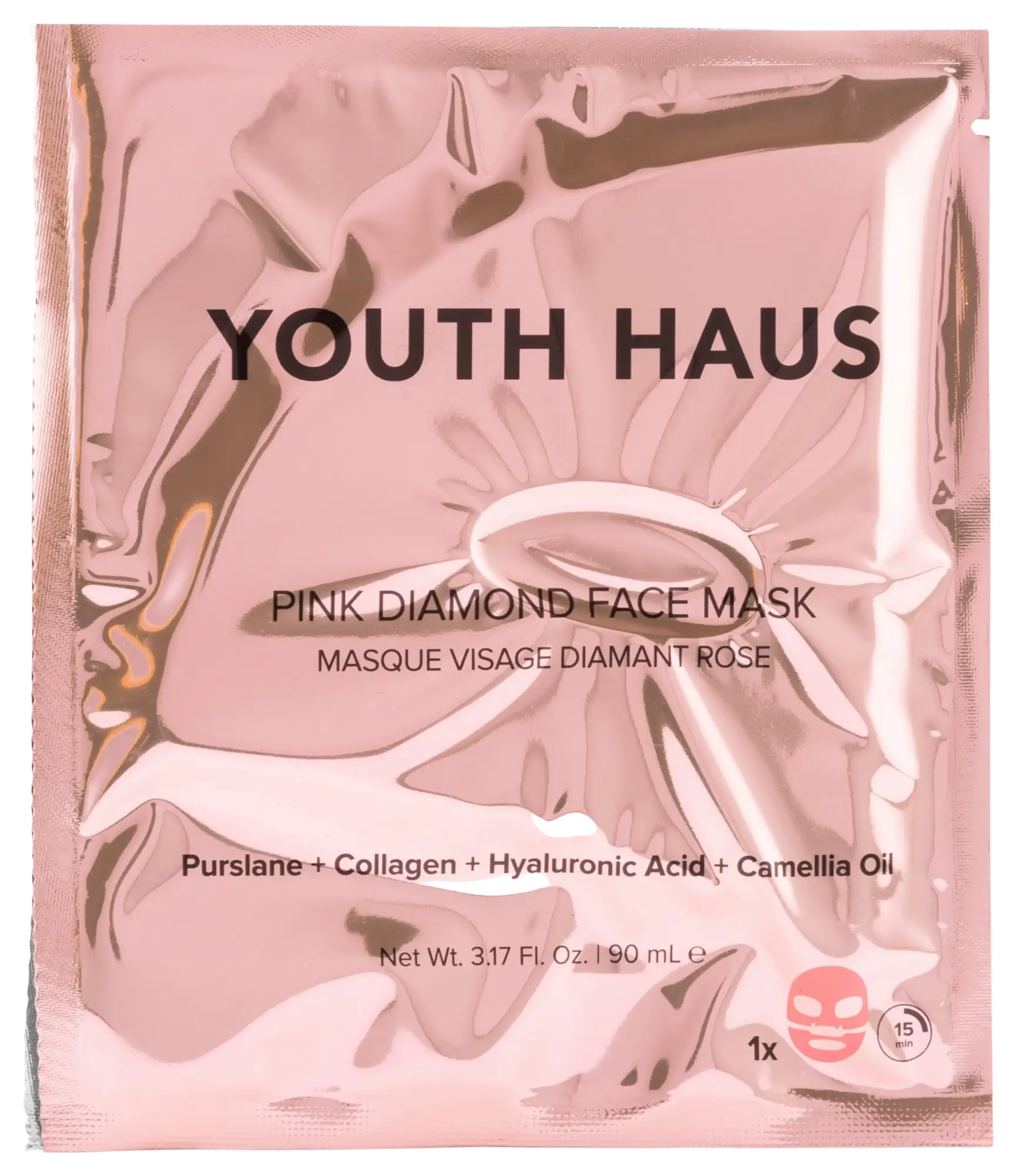 Skin Gym Youth Haus Pink Diamond Face Mask