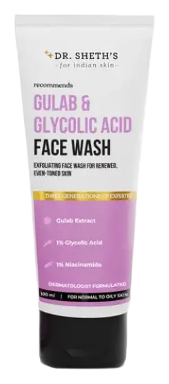 Dr. Sheth's Gulab & Glycolic Acid Face Wash