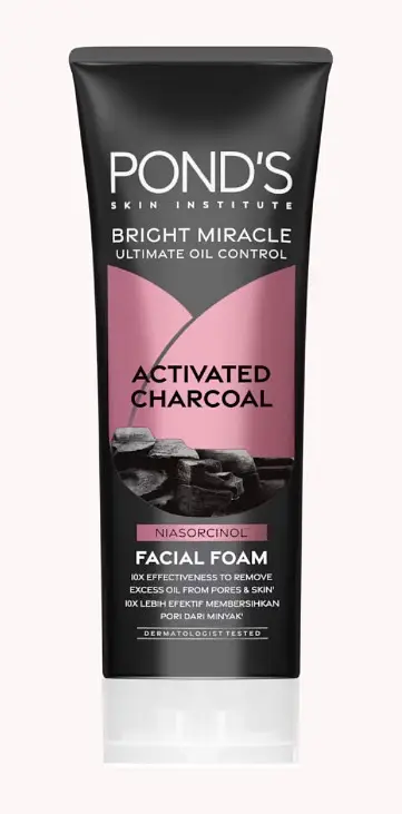 Pond's Bright Miracle Activated Charcoal Facial Foam Indonesia