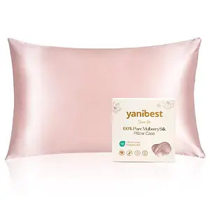 Yanibest 22 Momme Silk Luxury Pillowcase Rose Pink