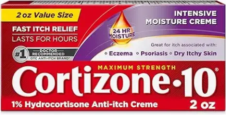 Cortizone-10 Maximum Strength 1% Hydrocortisone Itch Relief Intensive Moisture Creme