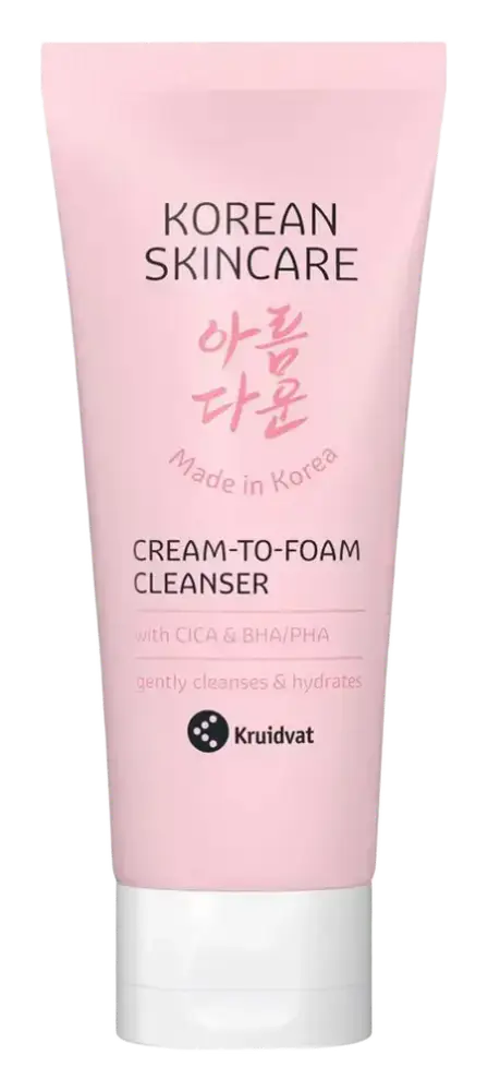 Kruidvat Korean Skincare Cream-To-Foam Cleanser