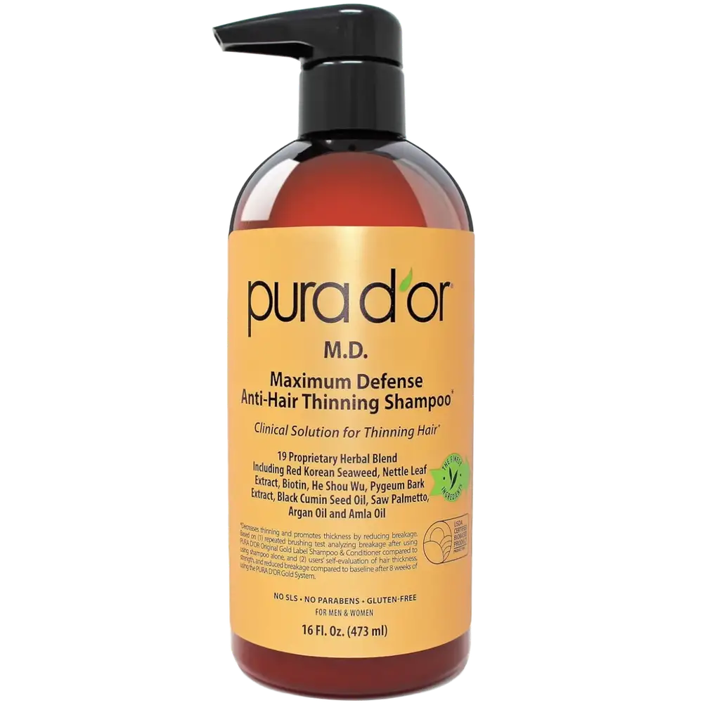 Pura D'or M.D. Maximum Defense Anti-Hair Thinning Shampoo