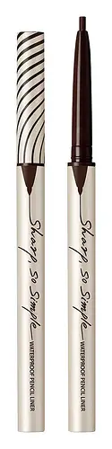 CLIO Sharp So Simple Waterproof Pencil Eye Liner 02 Brown