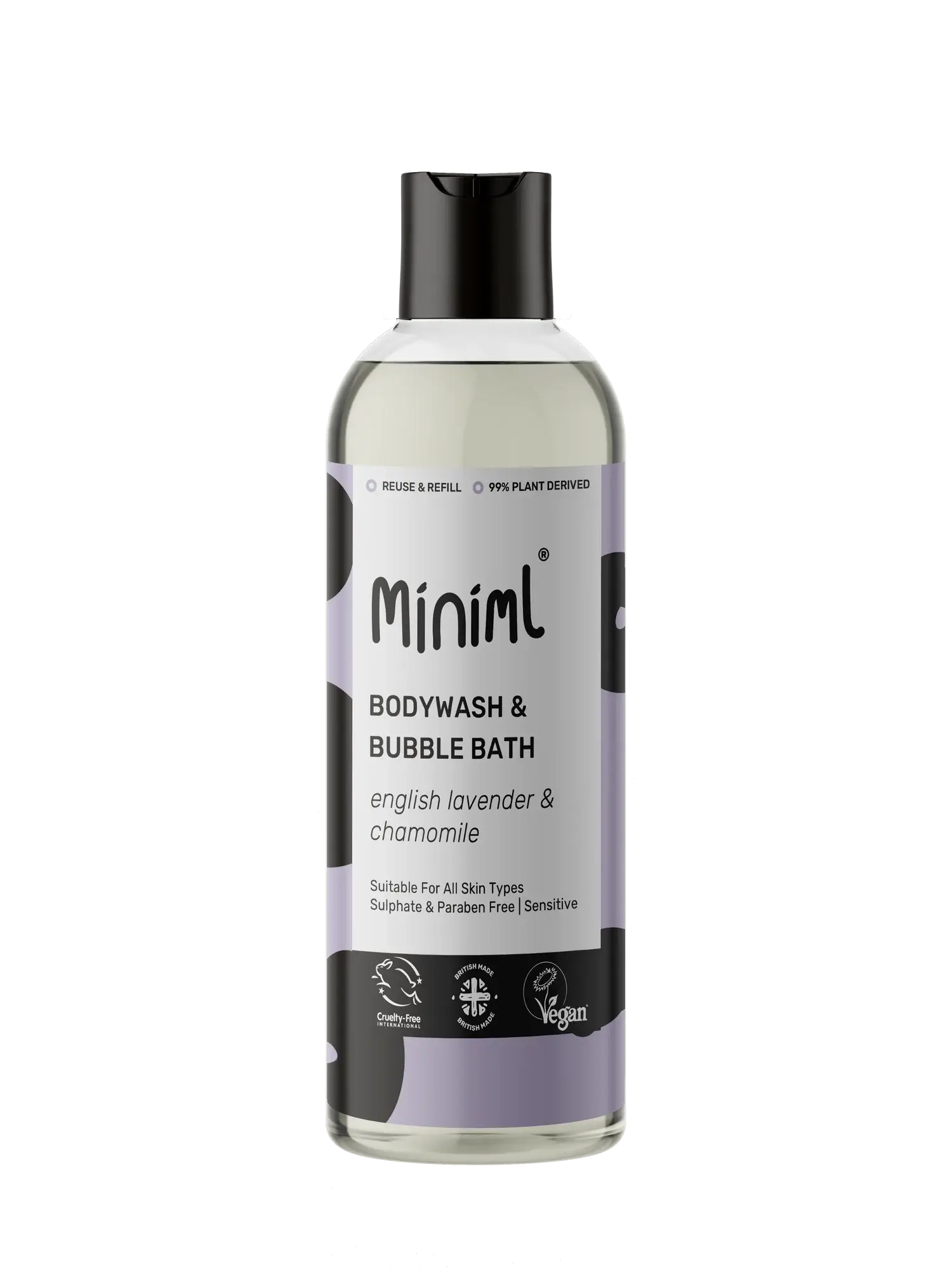 Miniml Bodywash + Bubblebath English Lavender & Chamomile