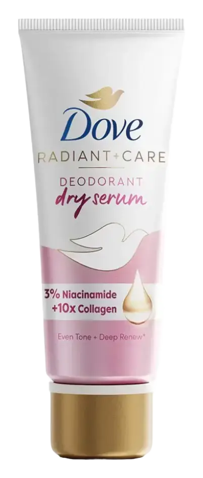Dove Radiant + Care Deodorant Dry Serum 3% Niacinamide + 10x Collagen