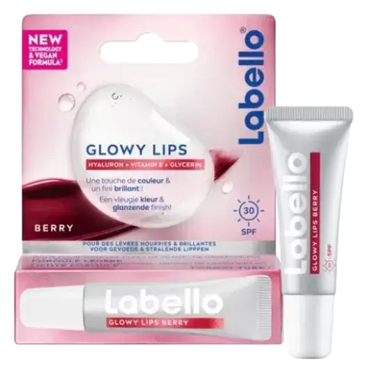 Labello Glowy Lips Berry SPF 30