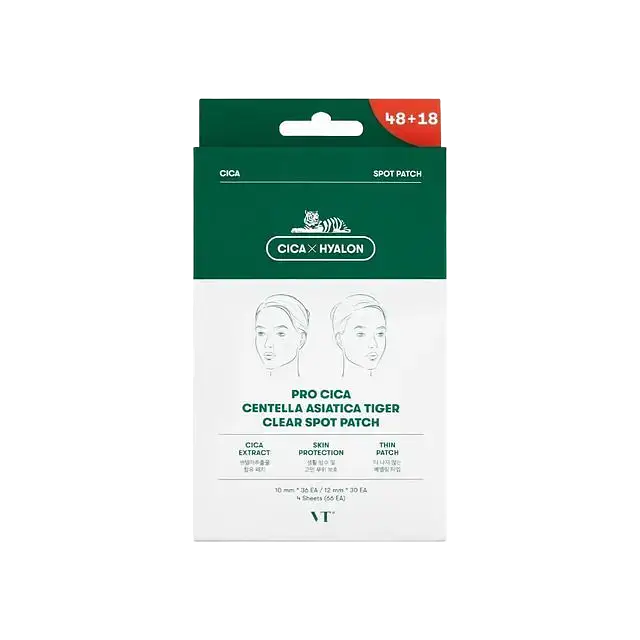 VT Cosmetics Pro Cica Centella Asiatica Tiger Clear Spot Patch Set