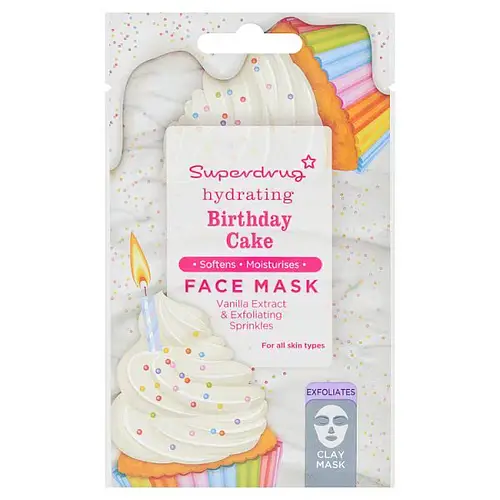 Superdrug Hydrating Birthday Cake Face Mask