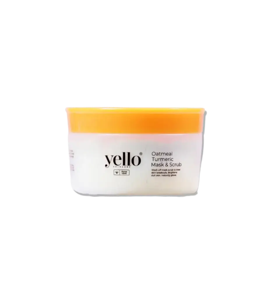 Yello Skincare Oatmeal Turmeric Mask & Scrub