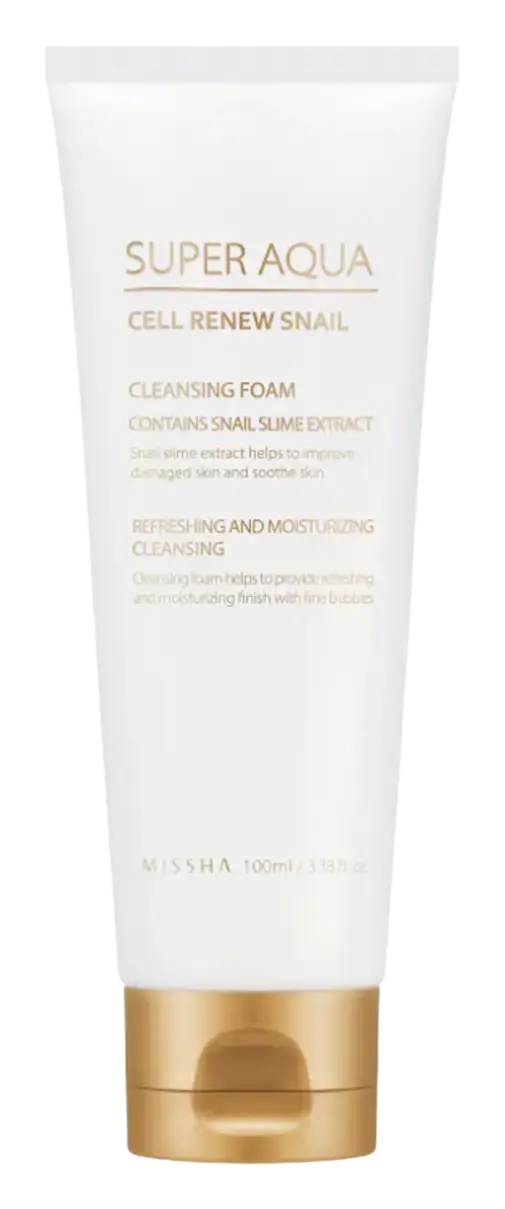 Missha Super Aqua Cell Renew Snail Cleansing Foam