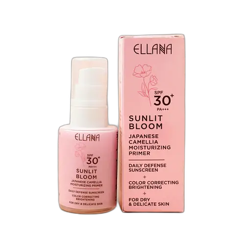 Ellana Mineral Cosmetics Sunlit Bloom Japanese Camellia Moisturizing Primer With SPF 30