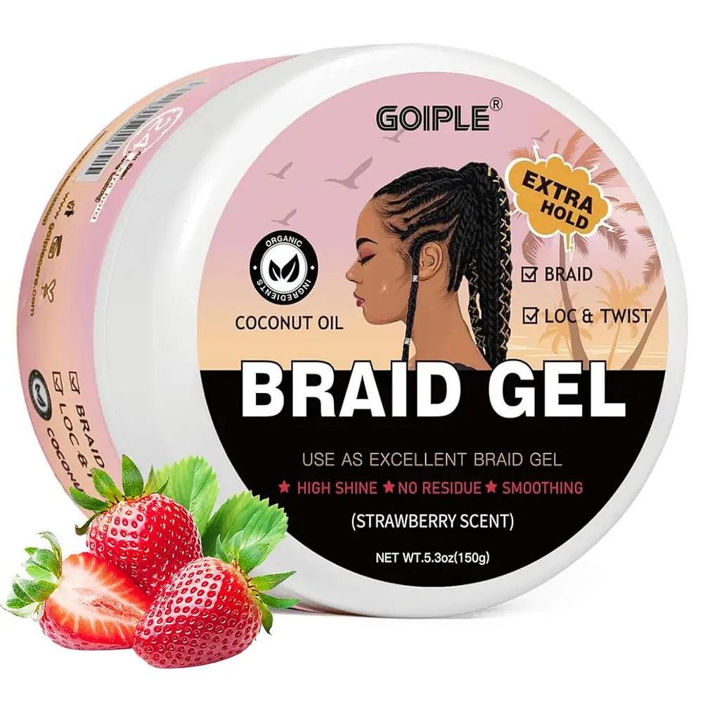 Goiple Extra Hold High Shine Braid Gel Strawberry