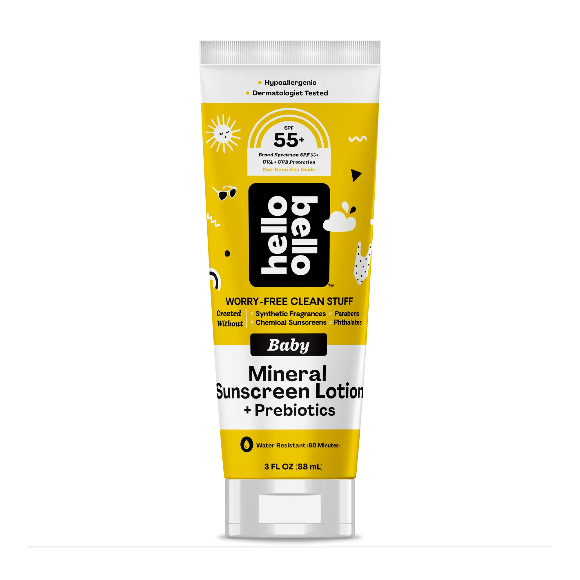 Hello Bello Baby Mineral Sunscreen Lotion + Prebiotics SPF 55